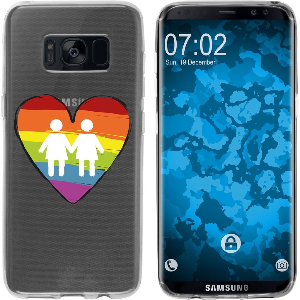 PhoneNatic Case kompatibel mit Samsung Galaxy S8 Silikon-Hülle pride Frauen M4