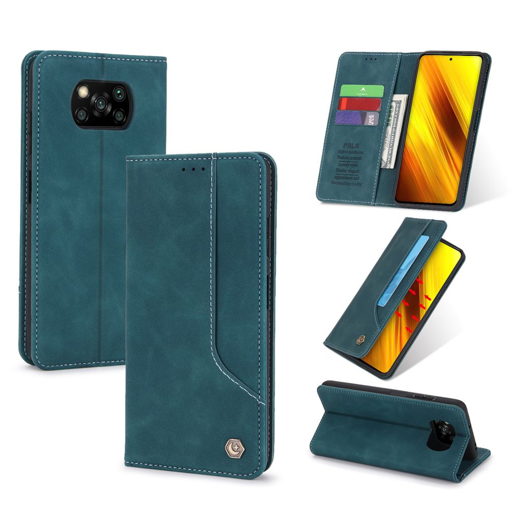 RetroPolyuretankožené pouzdro pro Xiaomi Poco X3 / Poco X3 Obrázek produktu 