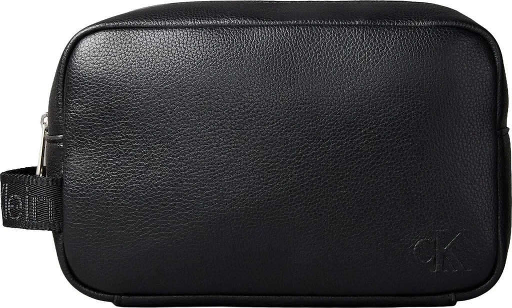 Trousse de toilette cargo noire multiblocs avec compartiments renforcés