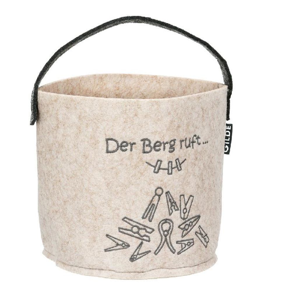 Korb rund „Der Berg ruft...“ D = 17 cm