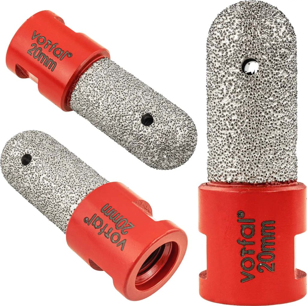 Diamant Fingerfräser 20 mm Rundfräser Vollbohrer Lochfräser Produktbild 