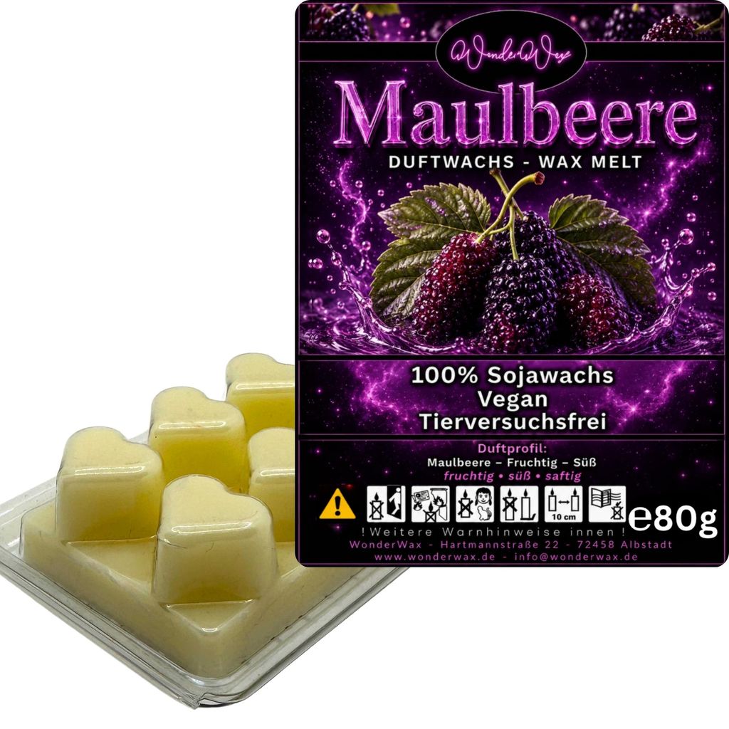 WonderWax Duftwachs Wax Melts für Duftlampe, 6 Herzen Produktbild 