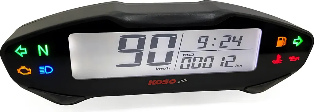 Tachymètre KOSO DB EX-03 multifonction pour moto et quad homologué