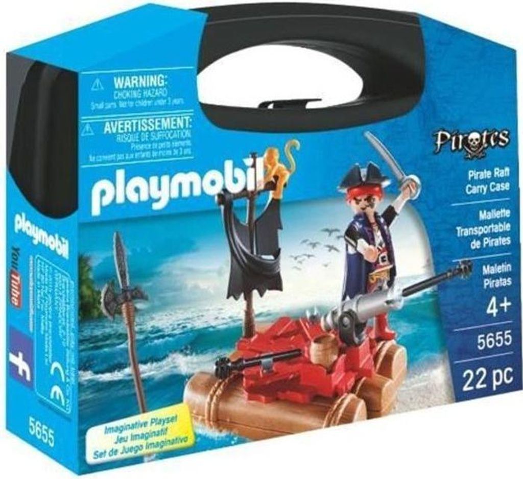 PLAYMOBIL - Piratenkoffer - Junge - Kanonen und Projektile - 22 Teile - Ab 4 Jahren