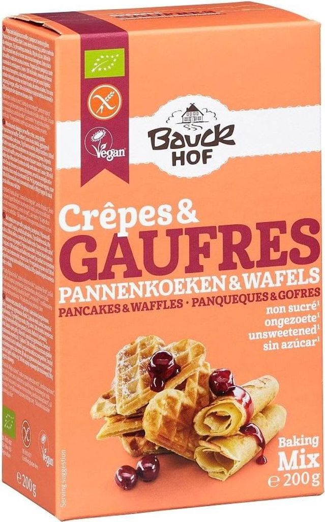 MIESZANKA NA GOFRY I NALEŚNIKI BEZGLUTENOWA BIO 200 g - BAUCK HOF