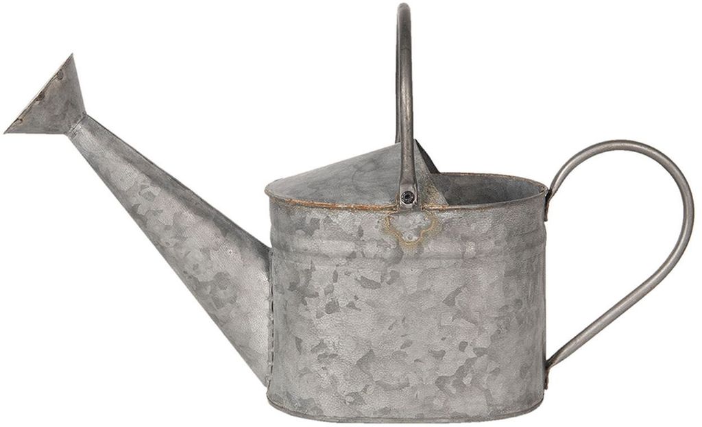 Clayre & Eef Dekoration Giesskanne grau 44x12x22 cm