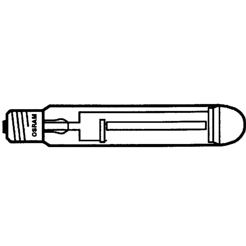 A technical drawing of a light bulb.
