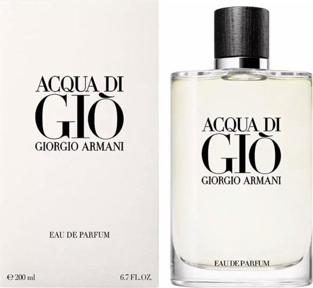 A product shot of a perfume bottle and its packaging.