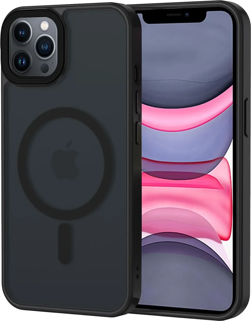 Cover Minimal iPhone 11 Pro MagSafe Nero | Eleganza Opaca Anti-Graffio