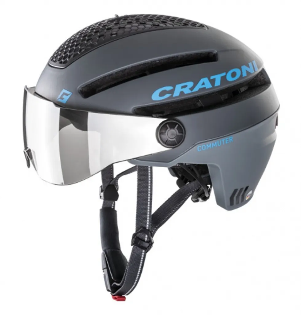 Casque CRATONI Pedelec Commuter Gris Mat avec Éclairage LED Intégré