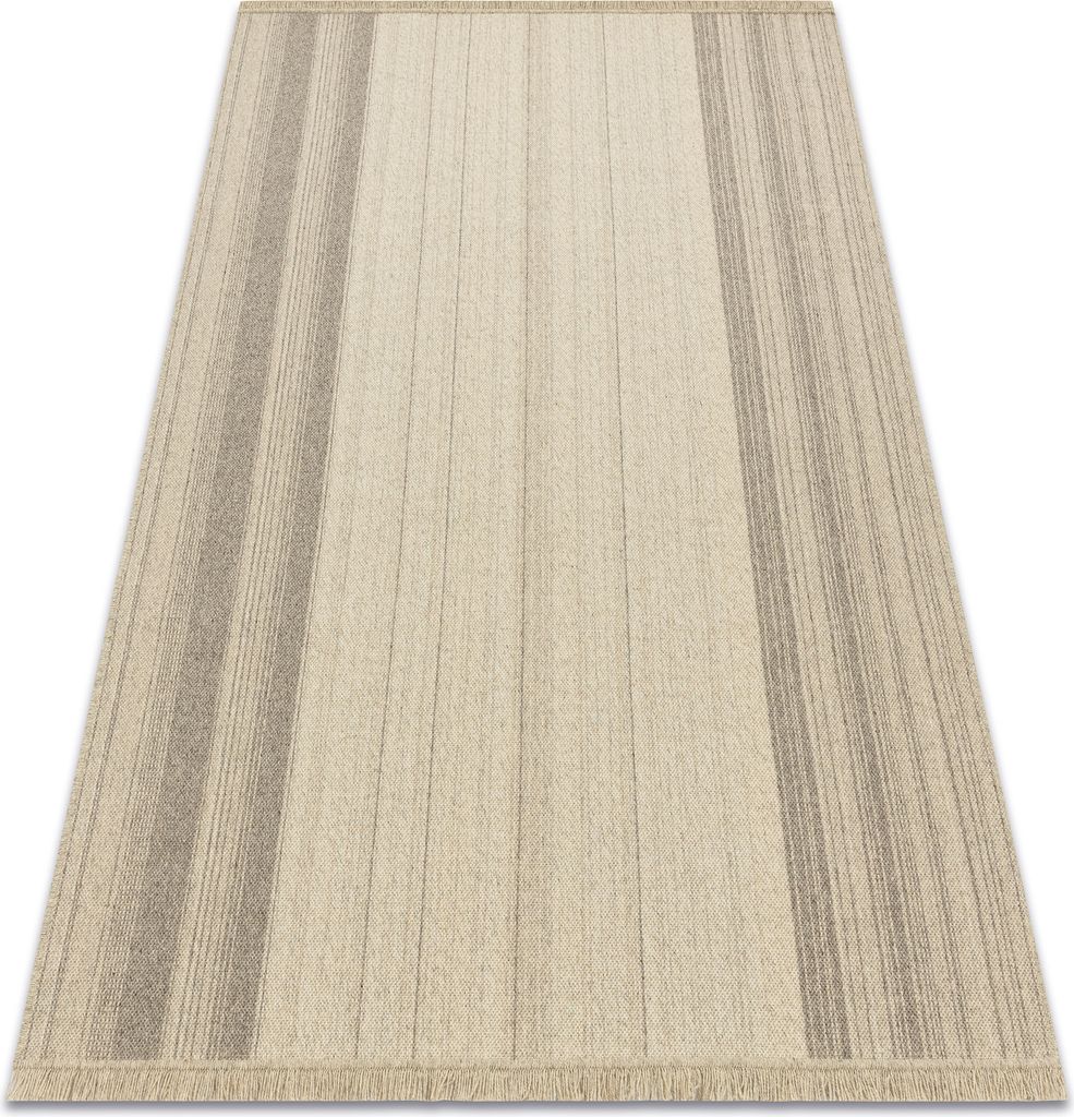 Wollteppich VILLA 7796/72800 Streifen SIZAL, flachgewebt beige beige 160x230 cm