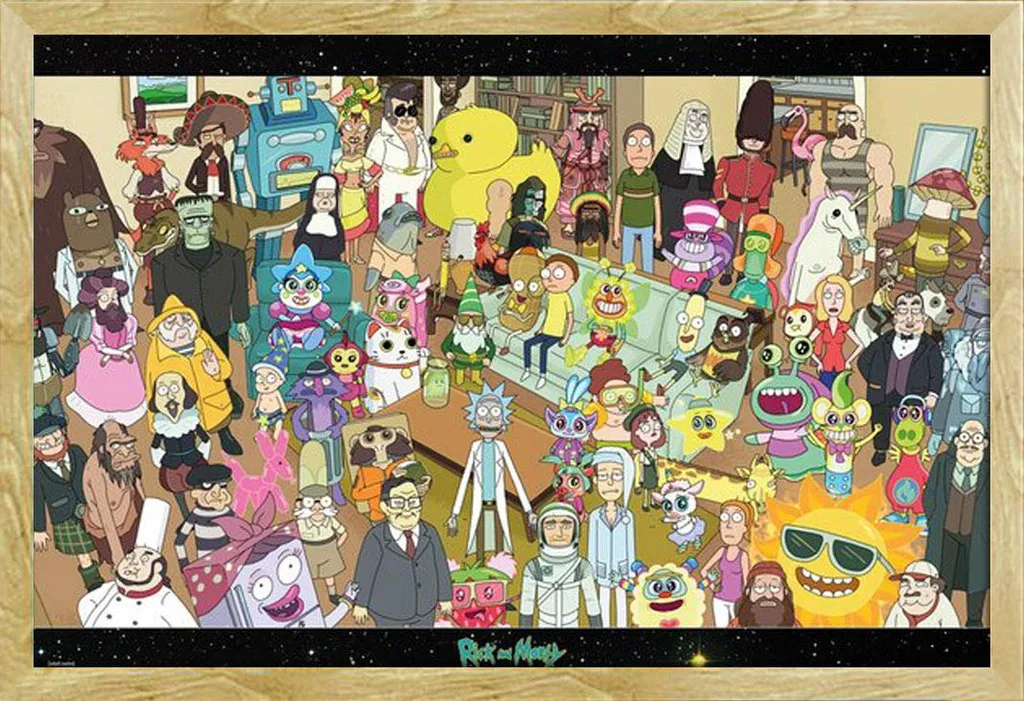 Arredamento Nerd: Poster Rick & Morty Cornice Shinsuke Faggio 61x91.5