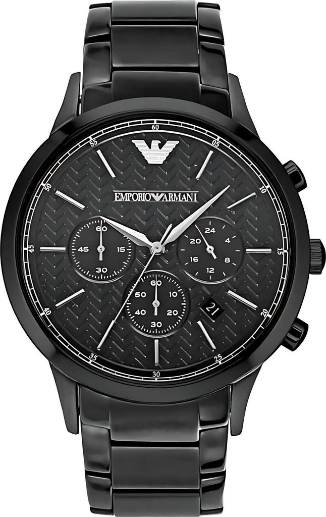 Emporio Armani Renato Herrenuhr Chronograph schwarz AR2485