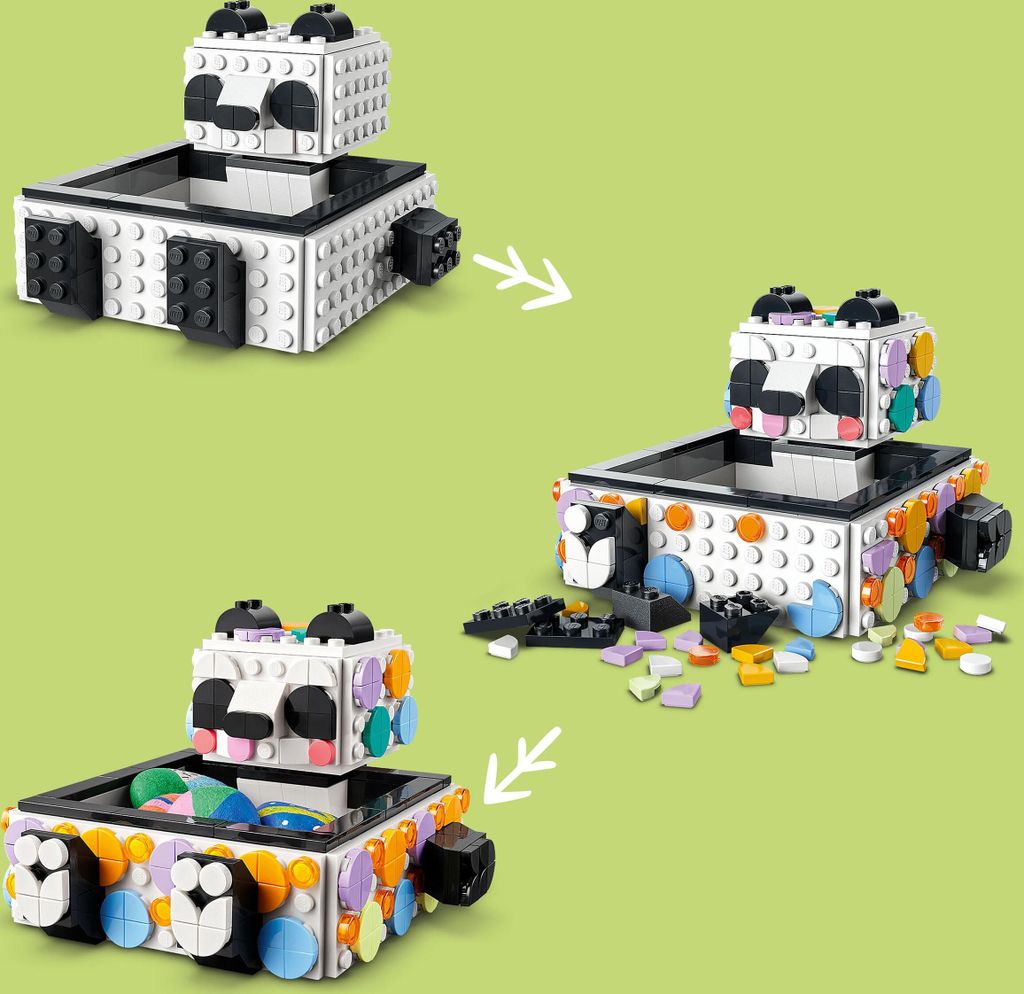 LEGO 41959 DOTS Panda Ablageschale, Bastelset für Produktbild 5