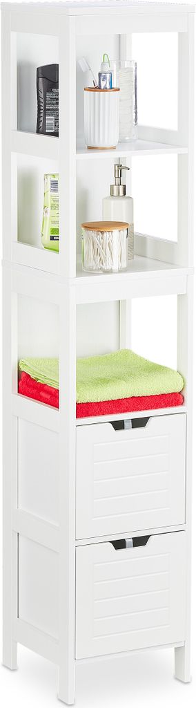 Relaxdays Badezimmerschrank, Landhausstil, HBT: 144 x 30 x Produktbild 
