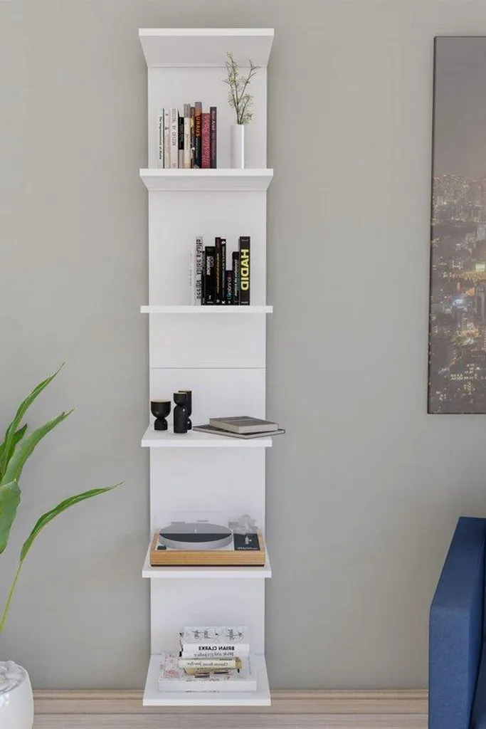 Étagère murale Intergas 6 tablettes blanche 180 x 34,5 x 30 cm robuste - 3