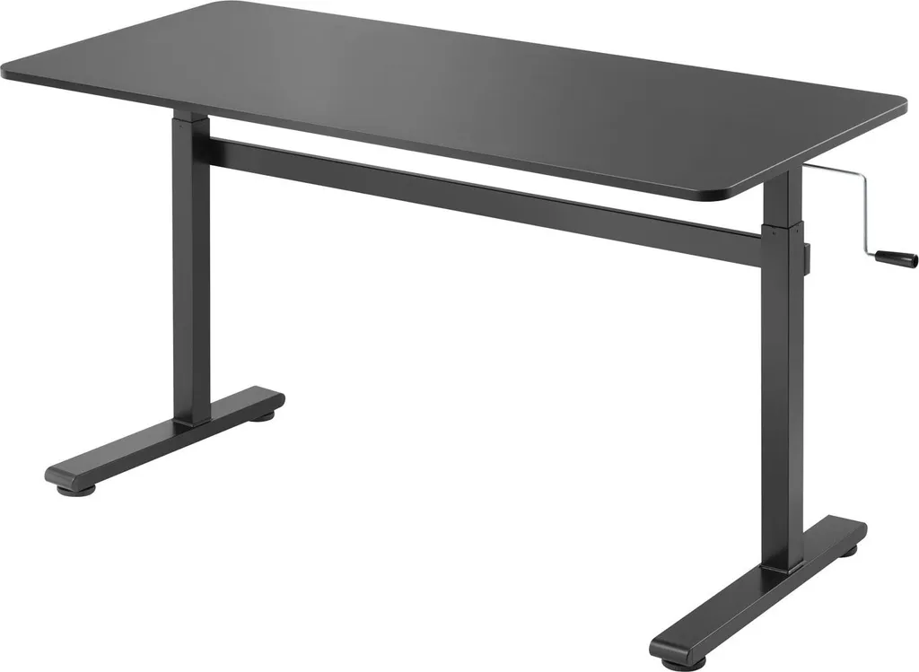 Bureau manuel réglable 140x60cm SV - Large plateau et structure stable pro - 2