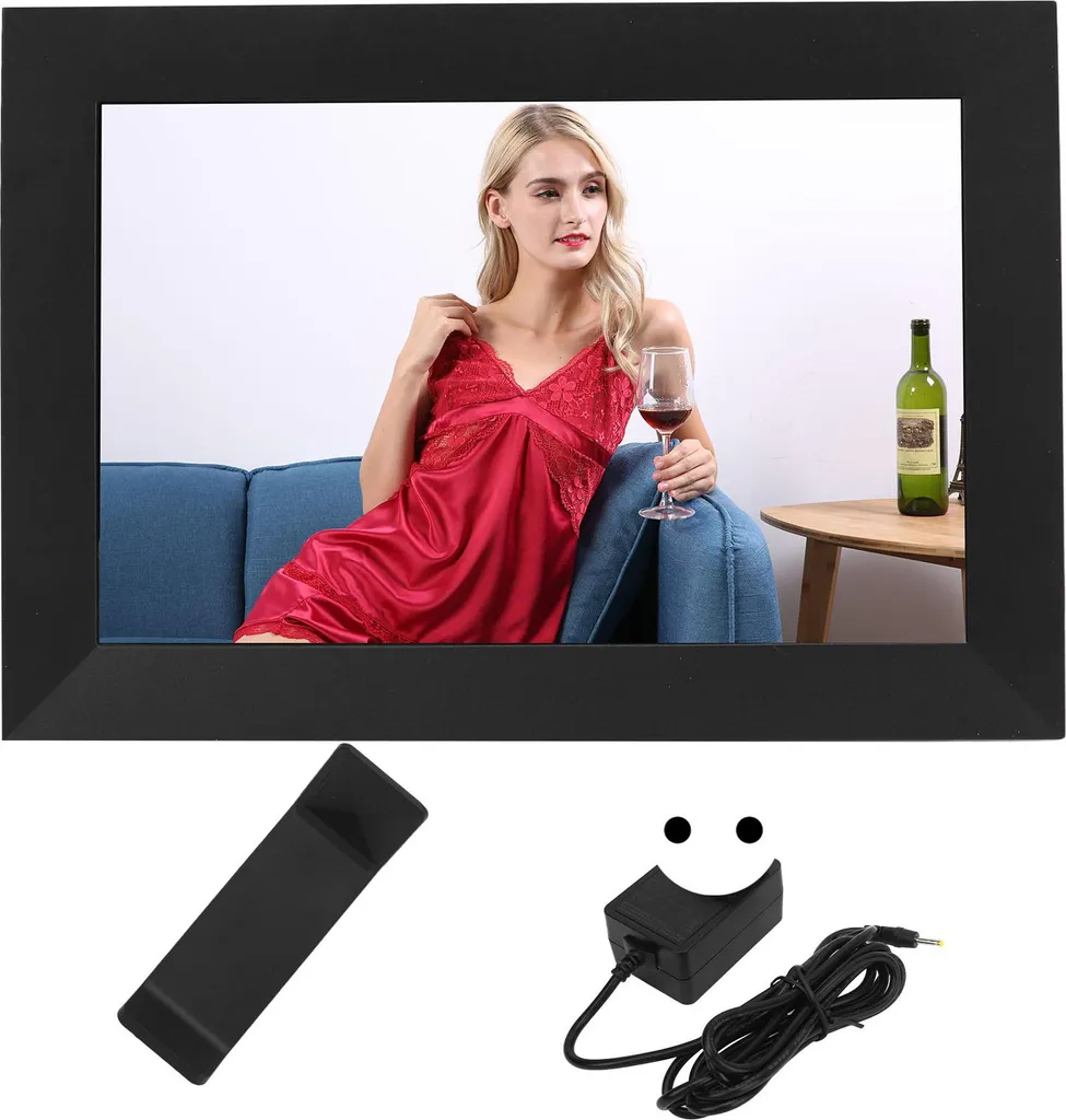 Écran photo connecté WiFi tactile de 10 pouces pour salon et bureau