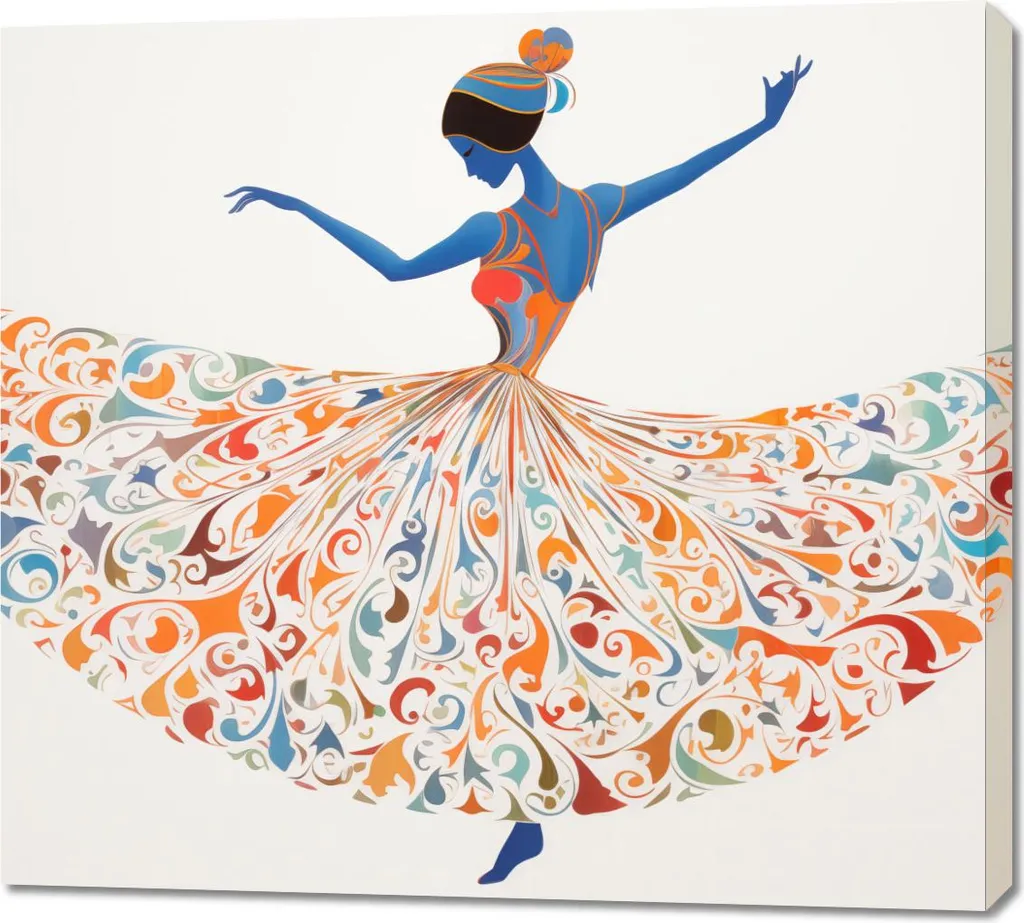 Quadro Ballerina Classica 100x90 - Tela Artistica per Emozioni Senza Tempo