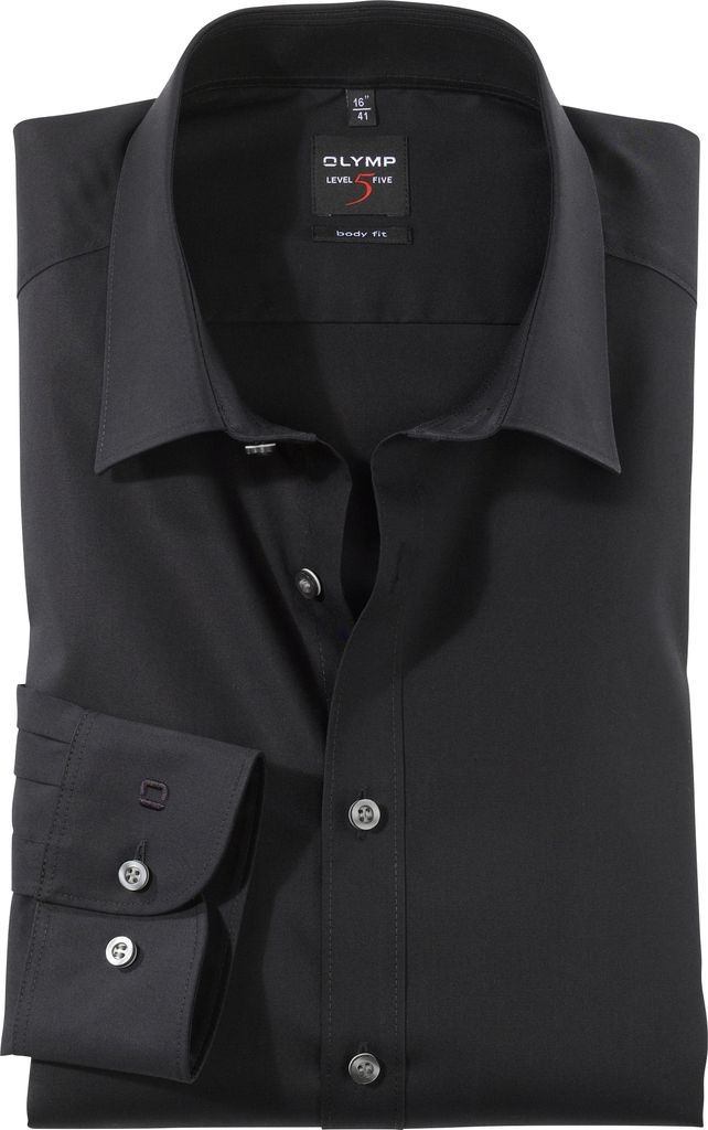 Olymp Hemd Ärmellänge 7 Level Five extra slim fit schwarz Produktbild 