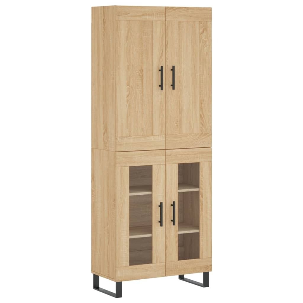 Highboard Sonoma-Eiche 69,5x34x180 cm Holzwerkstoff