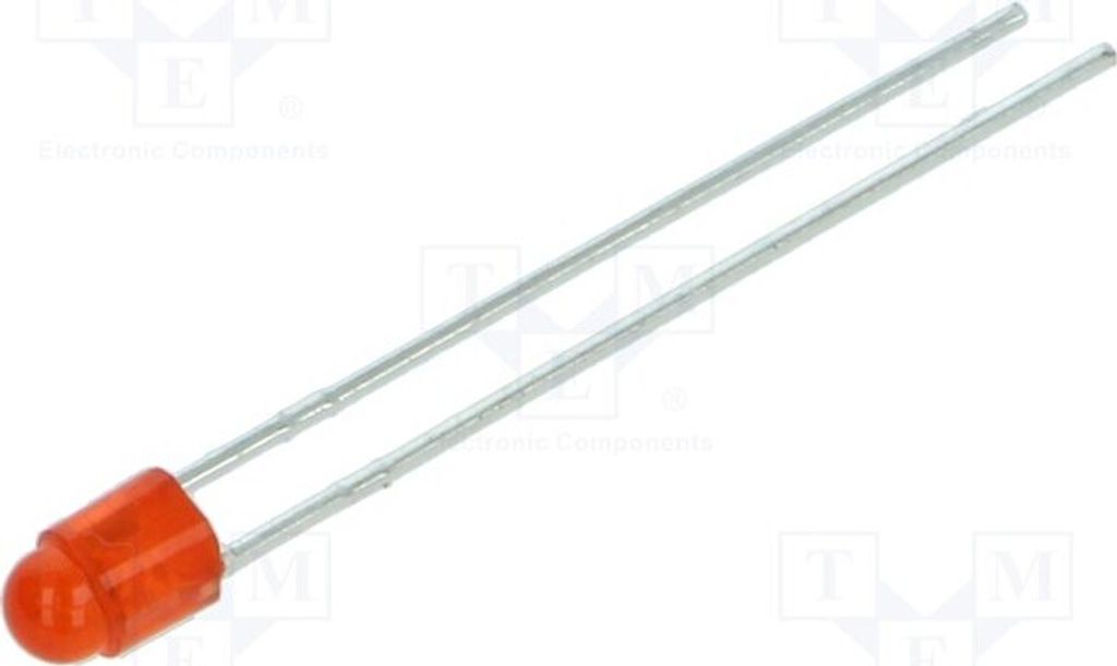 5x LED LTL17KRH5D LED Dioden THT 3mm 3mm rot 50° 110÷400mcd
