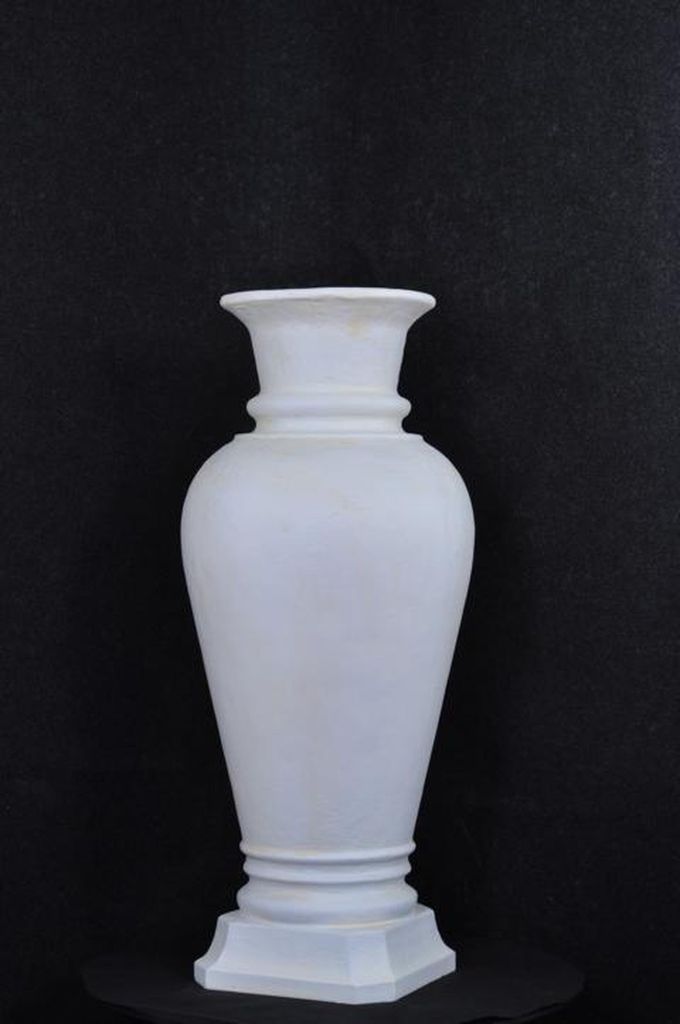XXL Vase Große Raum Dekoration Blumen Vasen Kübel Antik Stil Deko Medusa 90cm