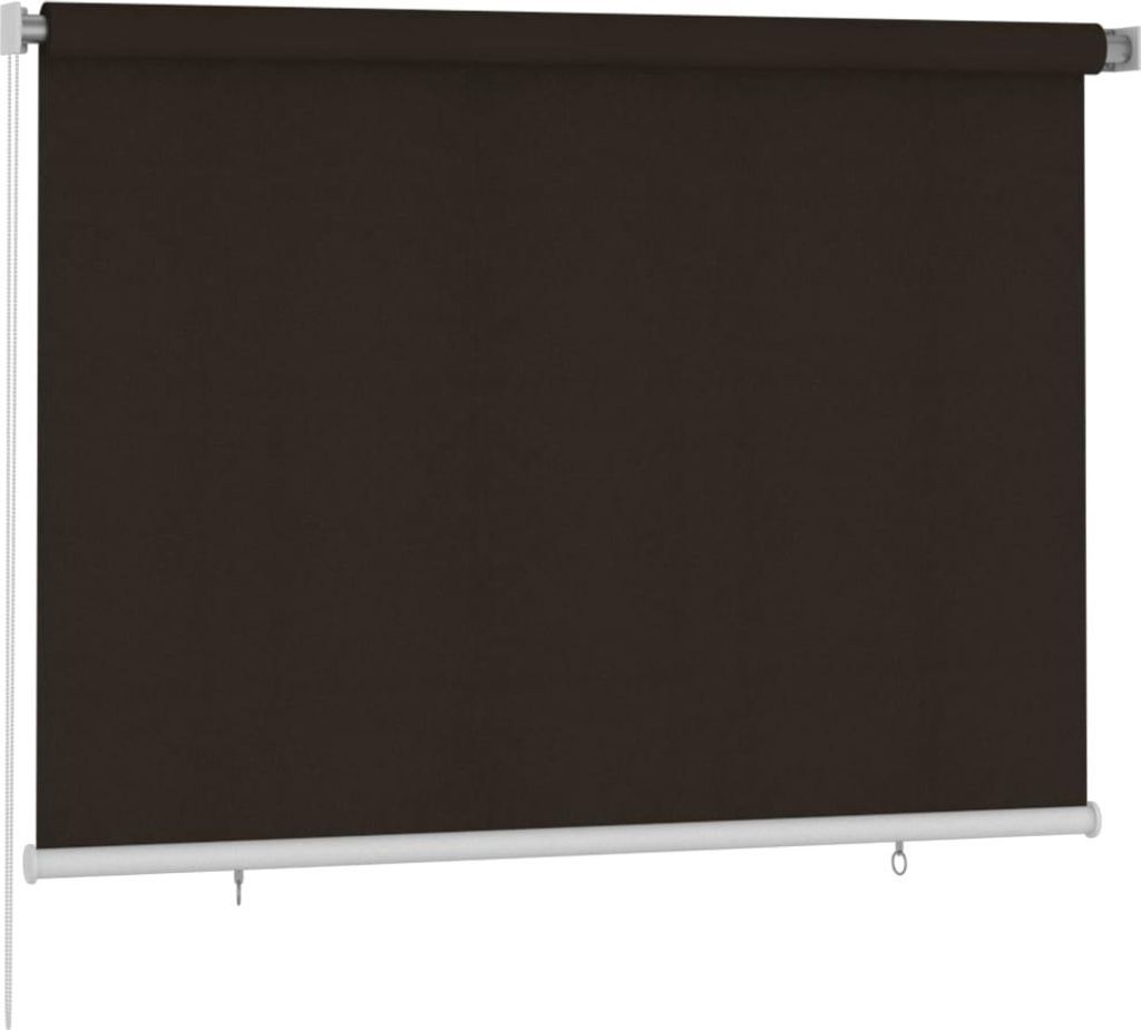 Tenda a Rullo per Esterni 200x140 cm Marrone HDPE Immagine del prodotto 