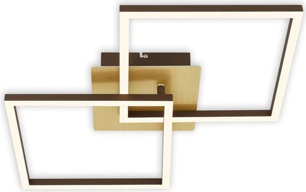 LED Deckenleuchte, gold-braun, 2x LED/11W
