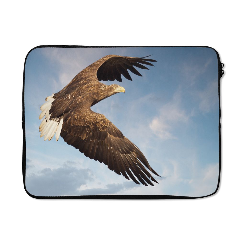 MuchoWow Laptop Hülle 15 Zoll Fliegender Europäischer Seeadler Laptoptasche - Laptoptasche - Sleeve - Rundum-Schutz