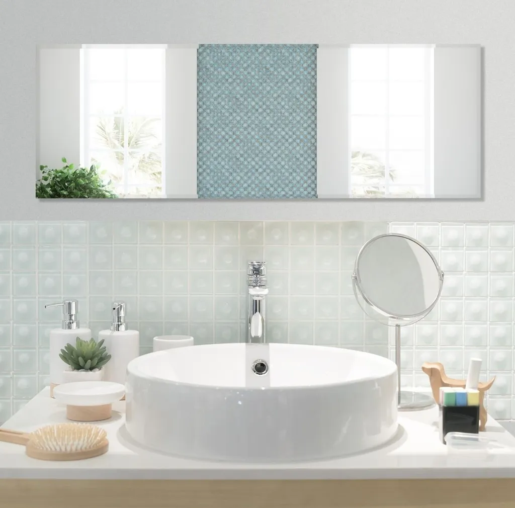 Specchio 110x38 cm COSTWAY - Figura Intera HD per Camera e Salone - 11