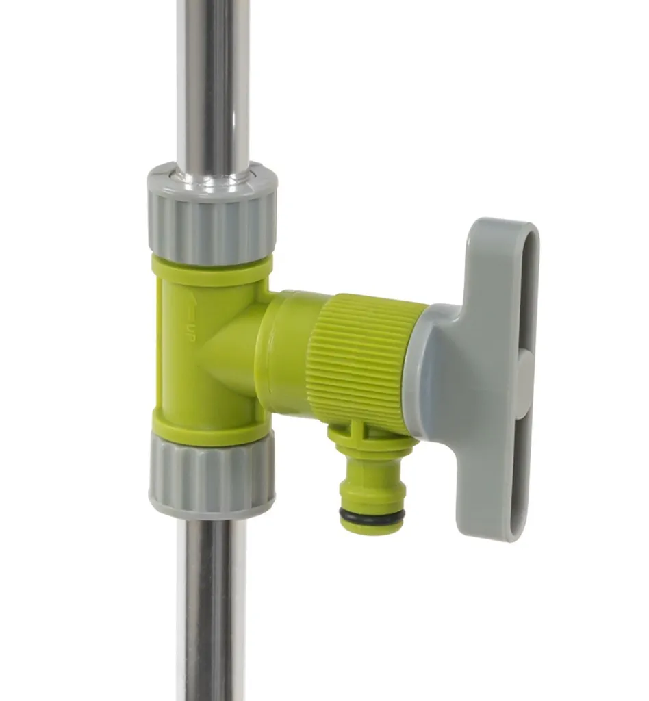 Douche de jardin stable contre la chaleur solution fraîcheur mobile