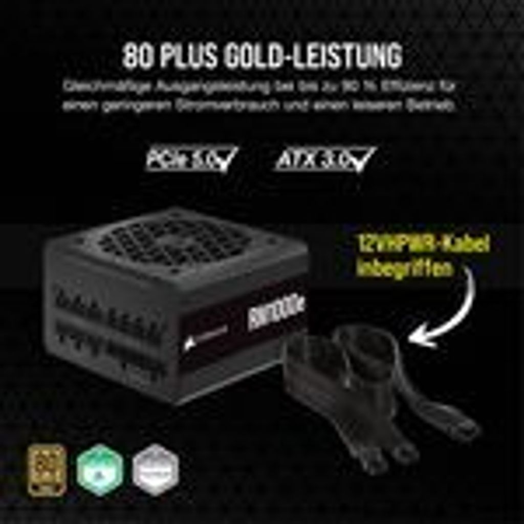 CORSAIR Netzteil 1000W RM1000e Modular V2 ATX 3.0 (80+Gold) Produktbild 11