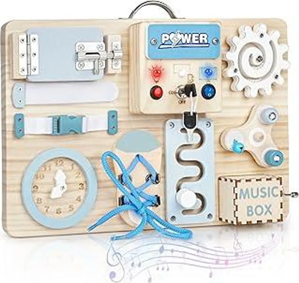 Joyreal Sensory Busy Board: Design Montessori e Motricità Fine LED