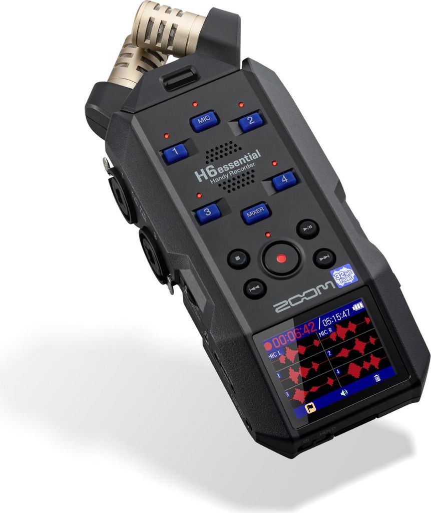 Zoom H6ESSENTIAL digitaler Audiorecorder 32 Bit Schwarz