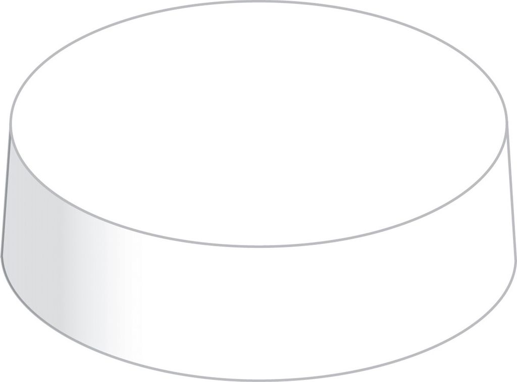 Glasabdeckungen aus hochwertigem Karton in Weiss, Ø 64 mm, 200 Stück