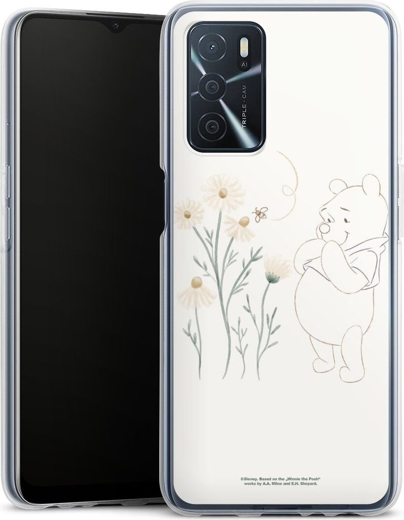 DeinDesign Handyhülle für Oppo A16s Silikon Hülle Case Smartphone Schutzhülle Biene Disney Winnie Puuh