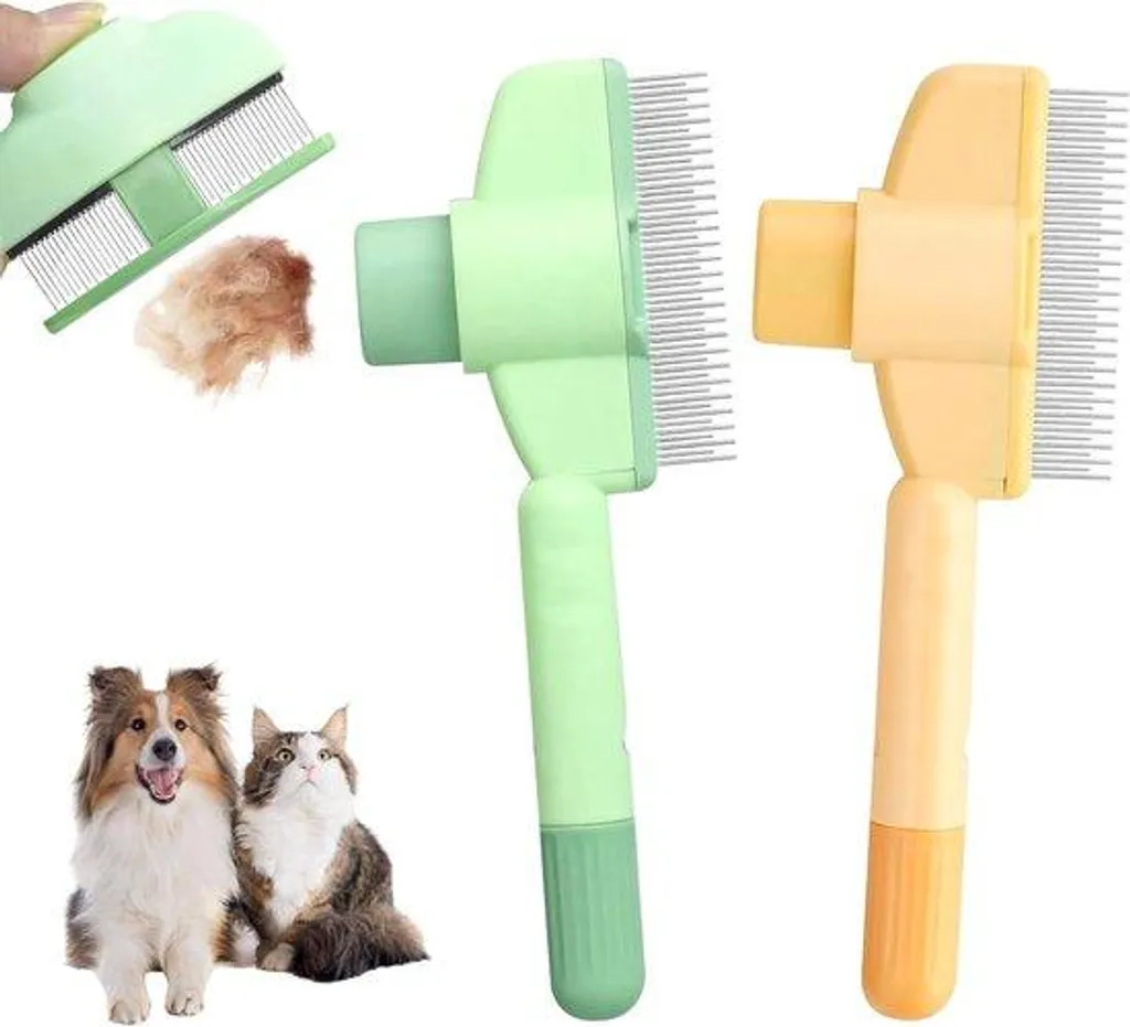 Duo de brosses pour éliminer les nœuds des chats à poils longs et courts