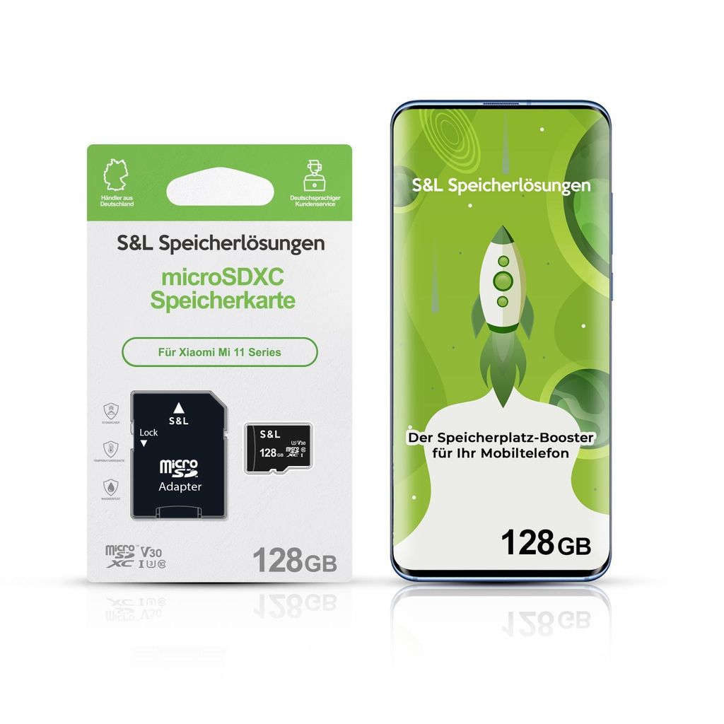 microSD Speicherkarte S&L für Xiaomi Mi 11 Series - Produktbild 