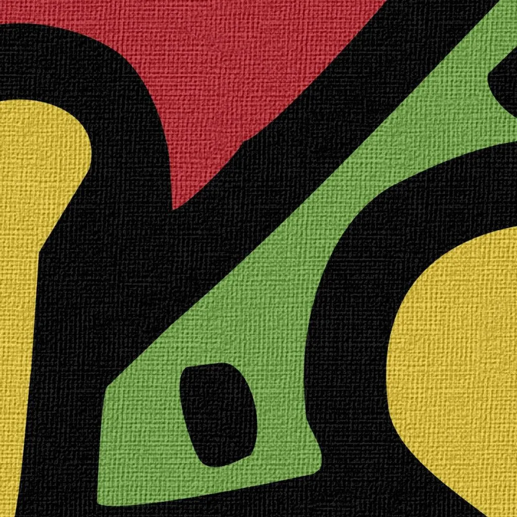 Quadro Keith Haring Love Power 80x80 - Tela Canvas Telaio Legno Vero