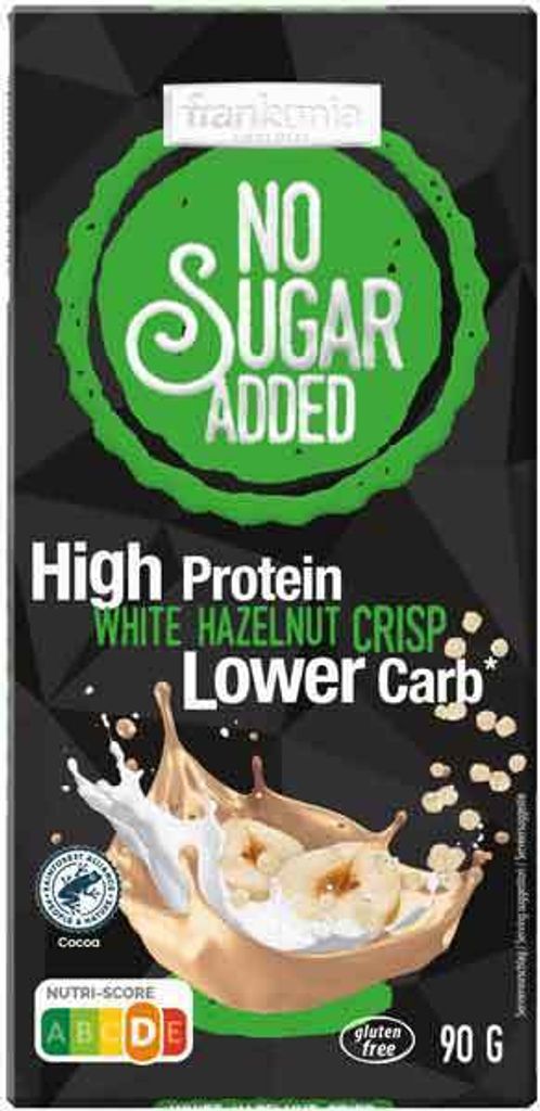 Frankonia No Sugar Added High Protein White Hazelnut Crisp 90g