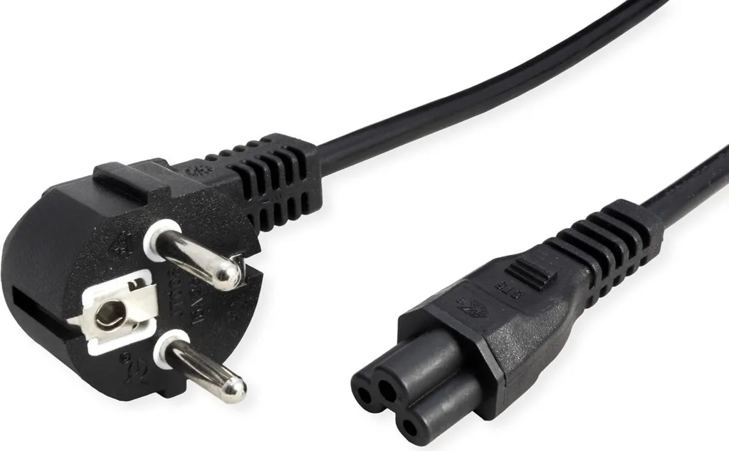 VALUE Câble secteur 3 pôles prise Notebook noir 3m pour PC portable - 2