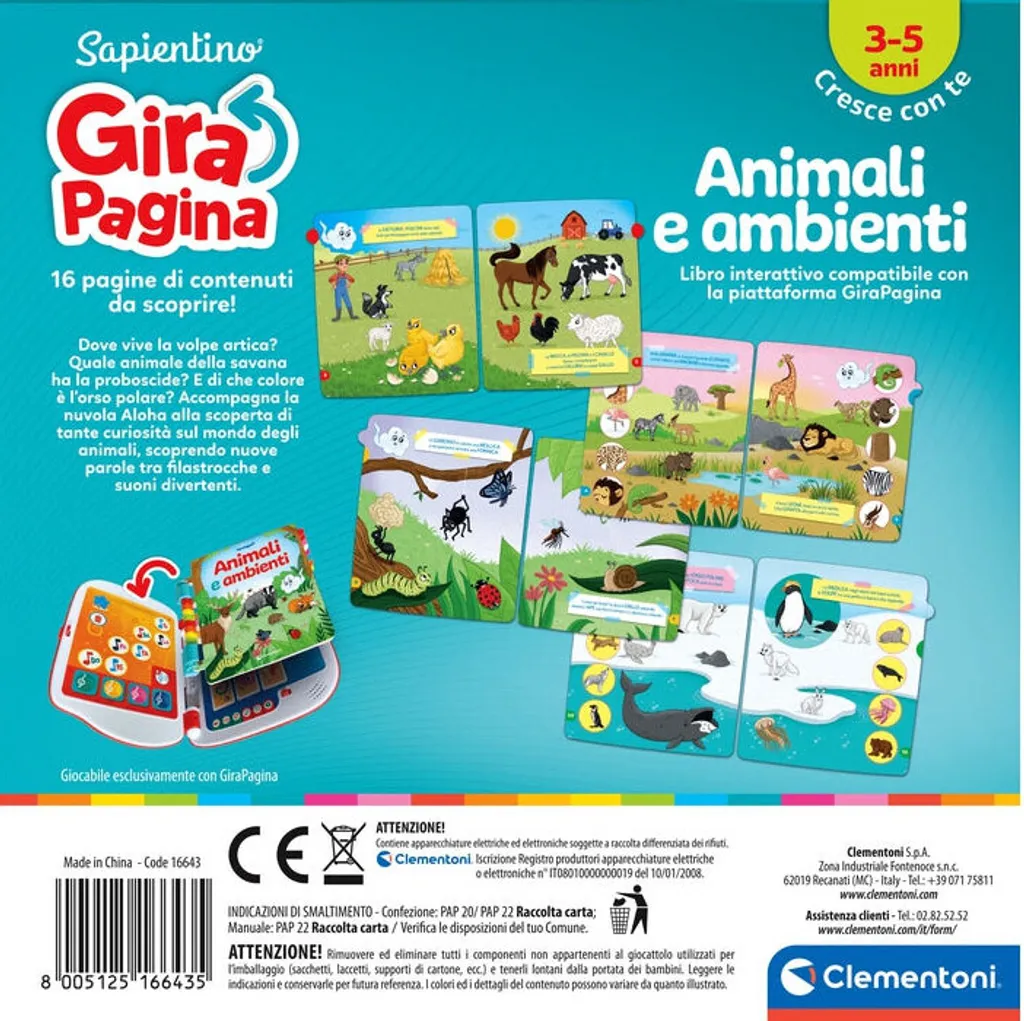 Sapientino Clementoni 16643 Jeu Interactif Évolutif Multi-Activités - 2