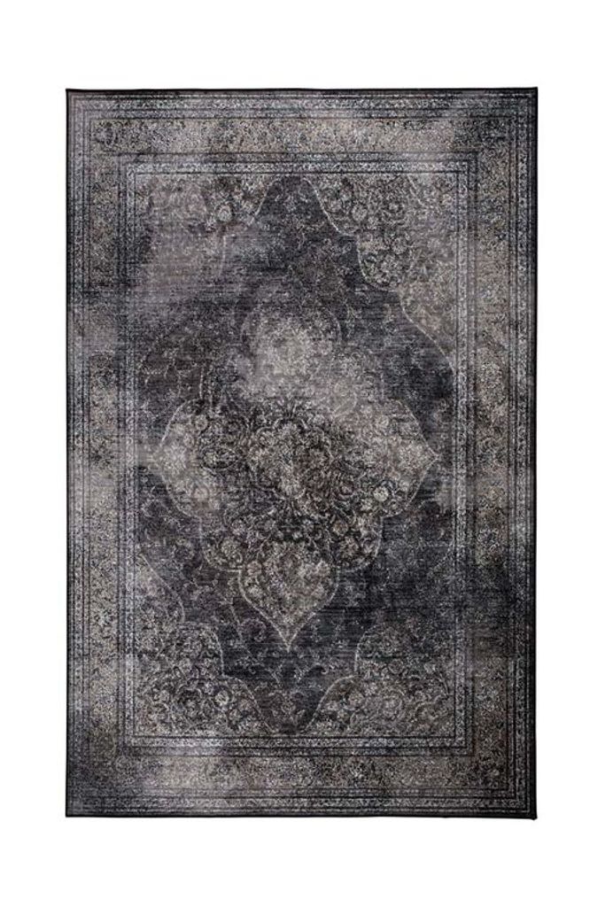 Rugged Teppich mittel 170 x 240 cm (BxT) Schwarz