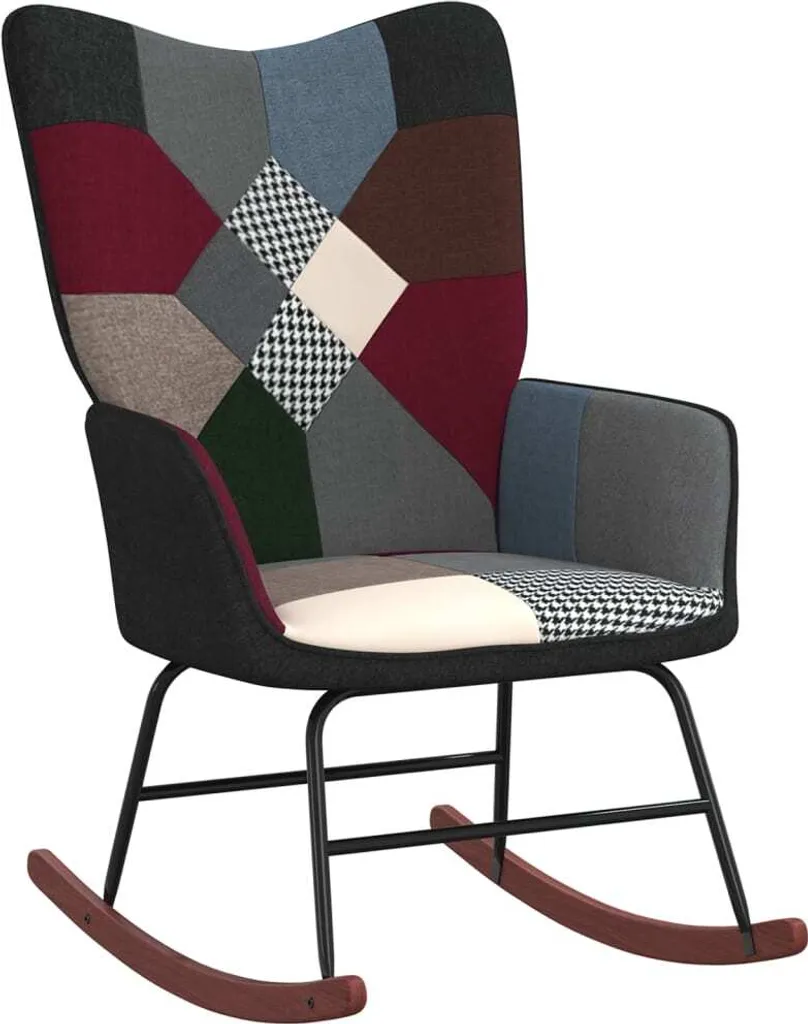 Chaise à bascule patchwork contre le mal de dos - Fauteuil ergonomique - 6