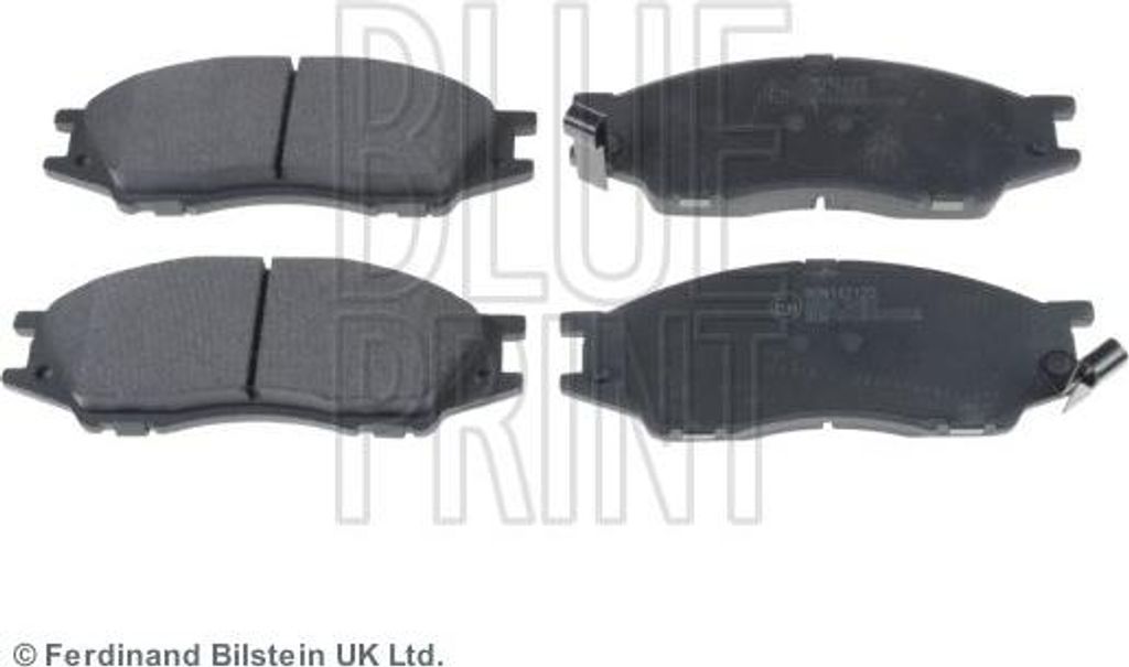 BLUE PRINT ADN142125 Bremsbelagsatz, Scheibenbremse OE 1N133328Z kompatibel mit Micra