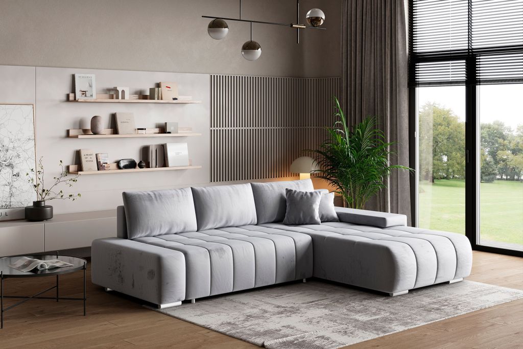 Masseno Ecksofa ALESE R-S mit Schlaffunktion L-Form, Sofa Produktbild 