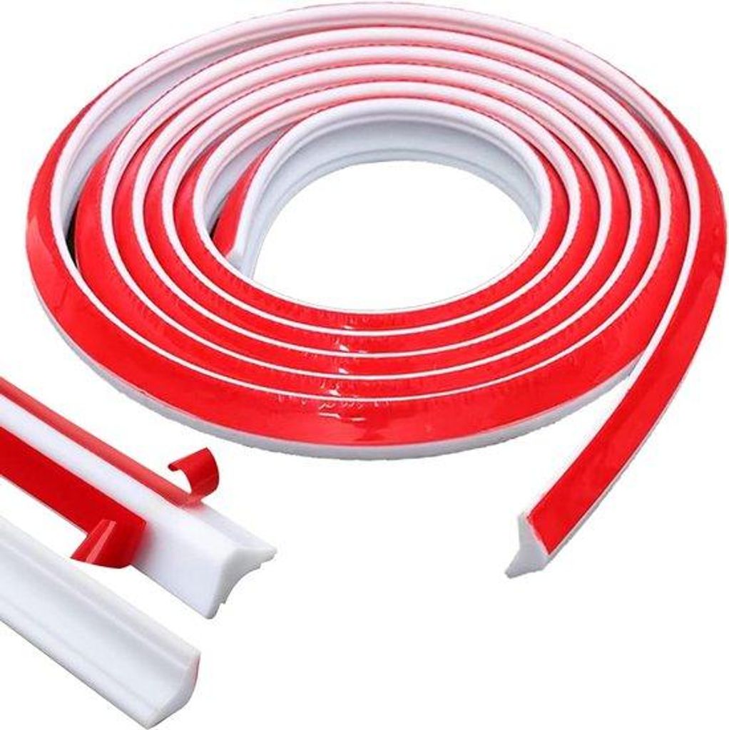 Flexibele zelfklevende TPE-plinten voor wandranden-tegelranden-hoekdecoratie - 10 m weiß