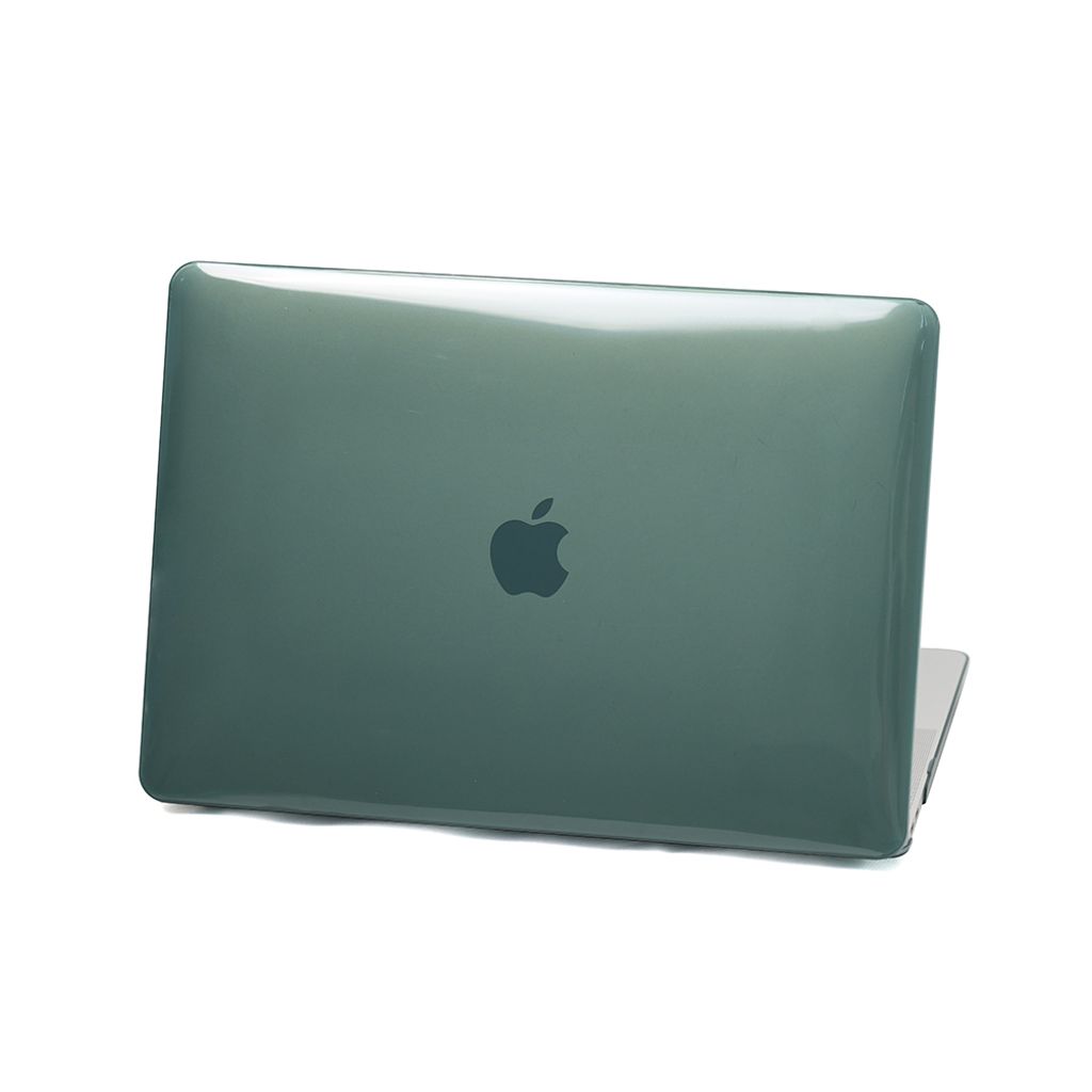 Schutzhülle für Apple MacBook Air 13.6" (2025-2022) M3 M2 2-Teilig Hartcase Schutz Etui Tasche Hülle Modell A3240 A3113 A2681 - Dunkelgrün