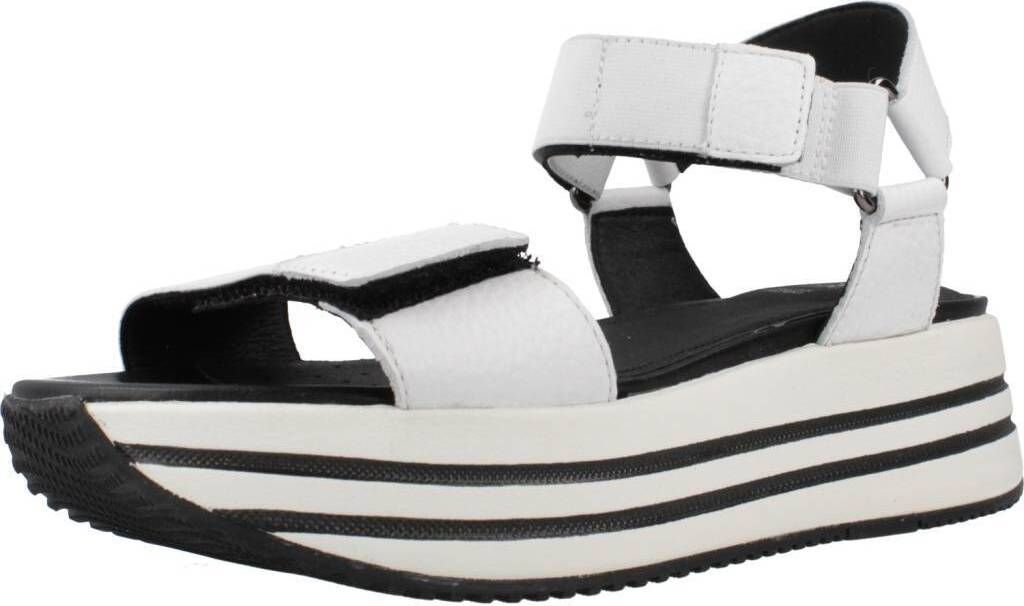 GEOX Sandalette KENCY, Glattleder, Weiß, Damen